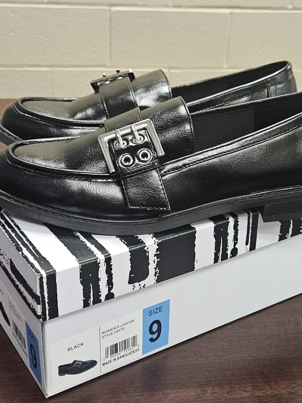 DV by Dolce Vita Black Buckle Penny Loafers